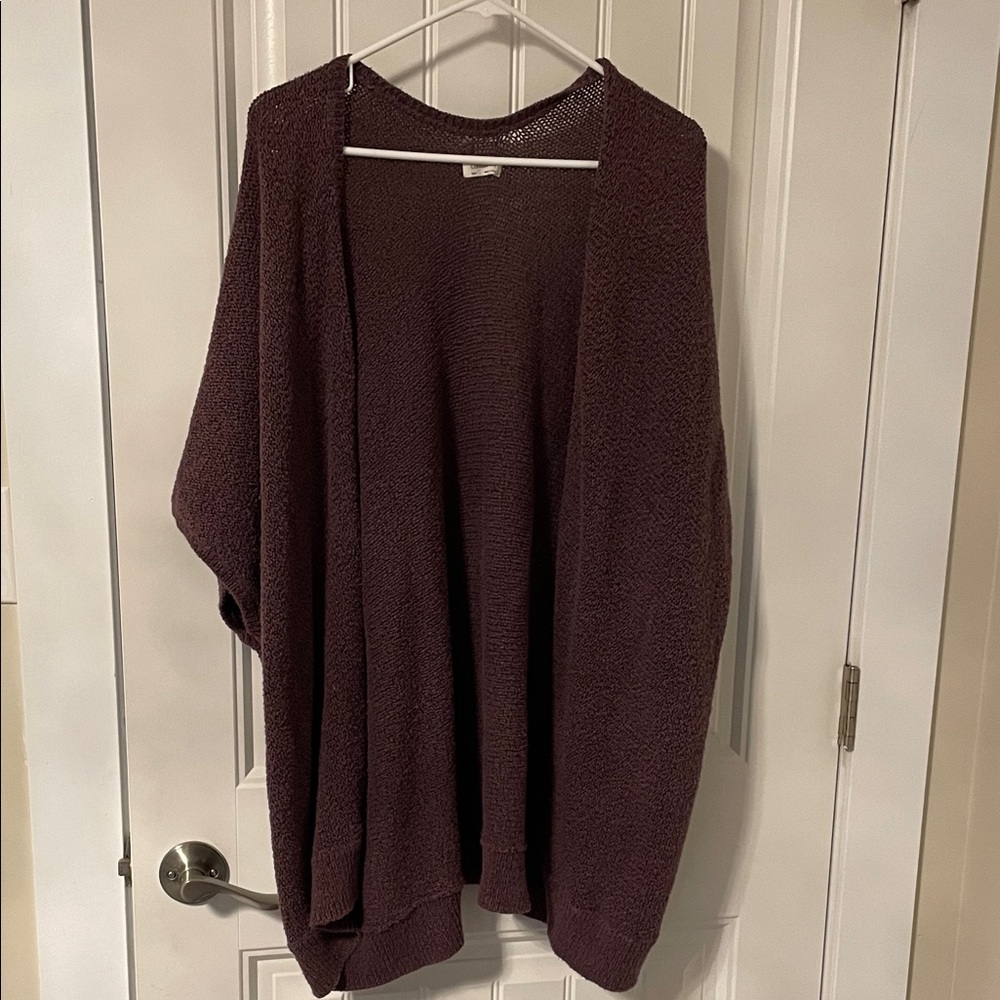 Aritzia Deep Purple Cardigan